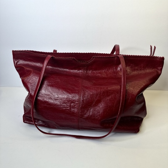 Latico Red Leather Tote Bag – Spacious Everyday Shoulder Purse - Picture 1 of 11